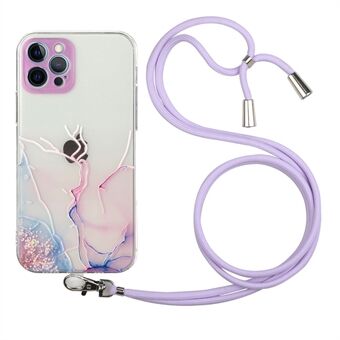 Flexibel TPU-hoesje met marmerpatroon voor iPhone 12 Pro Max