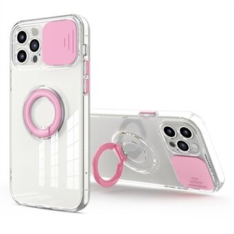 Camera Slide Anti-val Beschermende Back Cover Cover met Standaard voor iPhone 12 Pro Max 6,7 inch