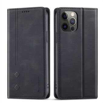 FORWENW F2-serie Volledige bescherming Silky Touch lederen portemonnee ontwerp telefoonhoes voor iPhone 12 Pro Max 6,7 inch