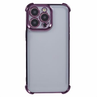 Voor iPhone 12 Pro Max hoesje met liefdes hart frame en elektrolytisch gecoate TPU telefoonhoes.