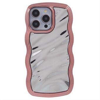 WT Serie Voor iPhone 12 Pro Max Hoes Elektroplatede Achterkant Gekrulde Golf Frame TPU Telefoonhoesje