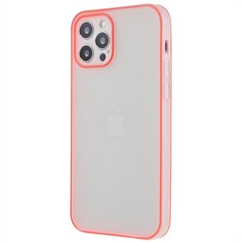 Voor iPhone 12 Pro Max 6.7 inch Matte Anti-val TPU Telefoon Cover met Lichtgevende Noctilucent Frame Anti-vingerafdruk Beschermende Telefoon Case