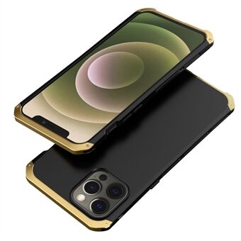 ELEMENT BOX Voor iPhone 12 Pro Max 6,7 inch 3-delig ontwerp Telefoonhoesje Hard PC Back Metal Frame Anti-drop Hybrid Cover