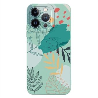 RZANTS Voor iPhone 12 Pro Max 6.7 inch Groene Bladeren Patroon Gedrukt Telefoonhoesje Slanke Schokbestendige TPU Cover