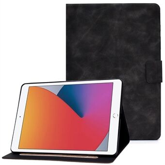 Voor iPad 10.2 (2020) (2019)/iPad Air 10.5 inch (2019) Kalf Getextureerde Lederen Tablet Case Kaarthouder Verstelbare Stand Beschermhoes