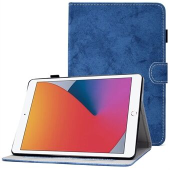 Voor iPad 10.2 (2019) (2020) / iPad Air 10.5 inch (2019) Doek Textuur PU lederen Tablet Cover Kaartsleuven Folio Stand Beschermhoes met Pen Opberglus