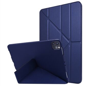 Auto Wake / Sleep Vervormbare siliconen + PU-lederen Stand Tablet Cover voor iPad Pro 11-inch (2021)