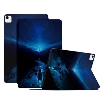 Voor iPad Pro 11-inch (2018) / (2020) / (2021) / (2022) PU lederen hoes Anti-drop patroon afdrukken tablethoes met Stand