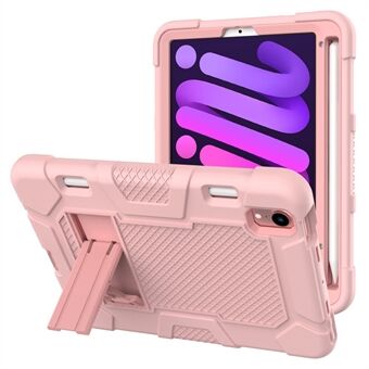 PC + TPU + Silicone Contrast Kleur Kickstand Tablet Case Shell voor iPad mini (2021)