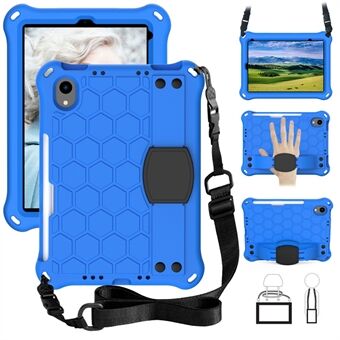 Honingraatstructuur EVA Tablet Shell met schouderband voor iPad mini (2021)