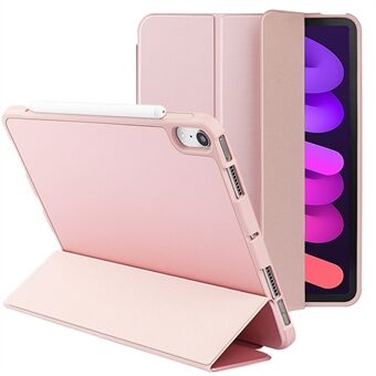 Drievoudige Stand Microfiber leer + TPU + siliconen Smart Tablet Cover Cover voor iPad mini (2021)