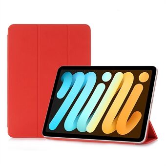 Voor iPad mini (2021) Tri-Fold Stand Magnetische Absorptie Verwijderbare Smart Leather Cover Case