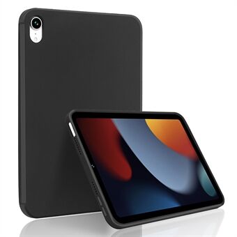 Soft Touch vloeibare siliconen anti-kras microfiber voering beschermhoes met pensleuf voor iPad mini (2021)