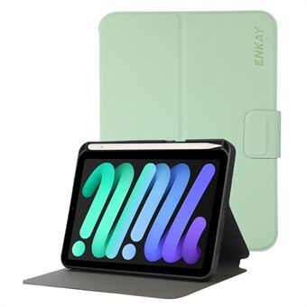 ENKAY HAT PRINCE For Apple iPad mini (2021) Magnetic Clasp Stand Design Auto Wake/Sleep PU Leather + TPU Tablet Case