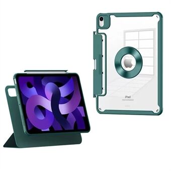 Voor iPad mini (2021) Lade Pen Slot Ontwerp Magnetische Afneembare Case Volledige Bescherming PU Lederen Tablet Stand Cover