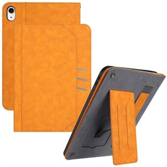 Voor iPad mini (2021) Portemonneehoes Auto Wake / Sleep Leren Flip Tablet Cover Koehuid Textuur