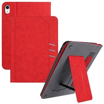 Voor iPad mini (2021) Wallet Hoes Auto Wake / Sleep Lederen Flip Tablethoes Koeienhuid Textuur