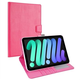 HANMAN Mill Series Folio Flip Wallet Tablet Case voor iPad mini (2021), PU-leer + TPU Anti- Scratch Stand Cover