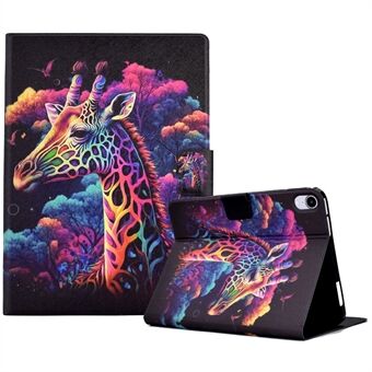 Voor iPad mini (2021) Patroon bedrukte lederen Folio Flip Cover Schokbestendige tablethoes met kaartsleuven