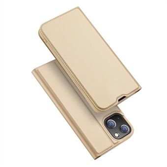 DUX DUCIS Skin Pro -serie Folio Flip-kaarthouder Ontwerp lederen beschermhoes met Stand voor iPhone 13 6.1 inch