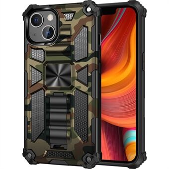 Camouflage Design Goed beschermd anti-val telefoonhoesje voor iPhone 13 6.1 inch