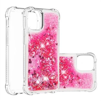 Luxe Fashion Bewegend Shiny Drijfzand GlitterClear Soft TPU Beschermhoes Cover voor iPhone 13 6.1 Inch