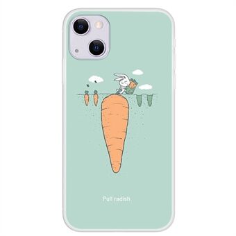 Schattig patroonafdrukontwerp Soft Slim TPU Lichtgewicht beschermhoes voor iPhone 13 6.1 inch