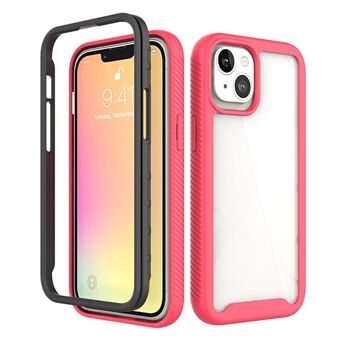 Stevige, met acryl versterkte pc + zacht TPU-frame Schokabsorberende achterkant voor iPhone 13 6.1 inch