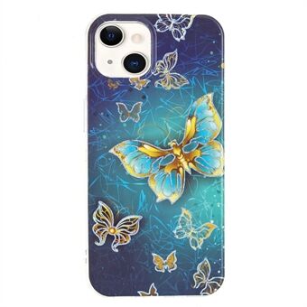 Telefoonhoesje met marmerpatroon verzinkt IMD TPU-hoesje voor iPhone 13 6.1 inch