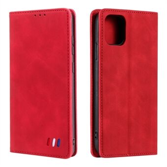 001-serie auto-absorberend huid-aanrakend leer goed beschermd portemonnee-telefoonhoesje voor iPhone 13 6.1 Inch