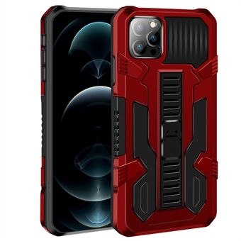 Pioneer Warrior Series Kickstand Hard PC Back Soft TPU Dual Layer Protection Phone Cover voor iPhone 13 6.1 inch