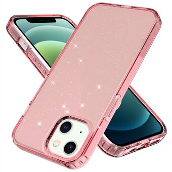 GW18 Glitterpoeder Zachte TPU transparante schokbestendige telefoonhoes voor iPhone 13 6.1 inch