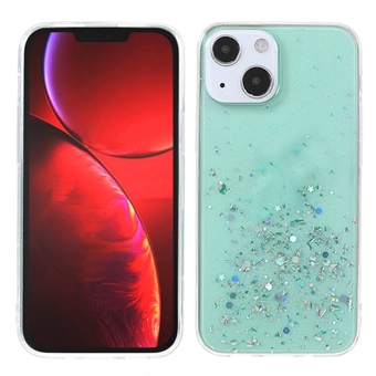 Sparkle Starry Sky Thin Light Epoxy Anti Scratch Soft TPU Phone Case Protector voor iPhone 13 6.1 inch