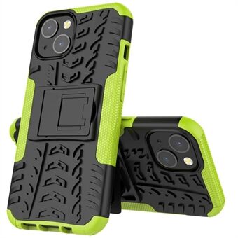 Tyre Texture Anti-Drop PC + TPU beschermhoes met standaard voor iPhone 13 6.1 inch