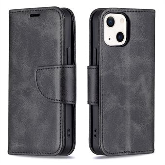 Slijtvast PU-leer Smartphone Wallet Stand Case voor iPhone 13 6.1 inch