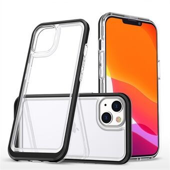 Transparant anti-kras licht Slank Duurzaam TPU + Acryl + PC Hybride telefoonhoes voor iPhone 13 6.1 inch