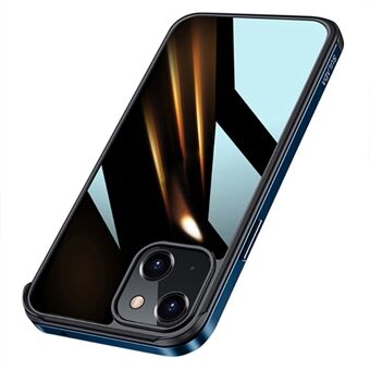 Sulada Minrui Hybrid Cover met Gegalvaniseerd Frame voor iPhone 13 - Blauw