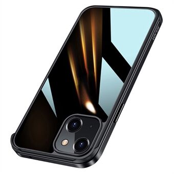 Sulada Minrui Hybrid Cover met Gegalvaniseerd Frame voor iPhone 13 - Zwart