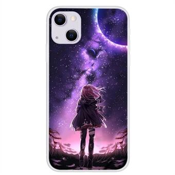 Patroonafdrukontwerp Flexibele TPU-bumperbeschermende achterkant voor iPhone 13 6.1 inch