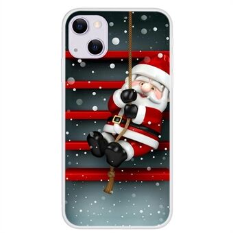 Kerststijlpatroon Afdrukken Zachte TPU IMD Schokbestendige Defender Cover voor iPhone 13 6.1 inch