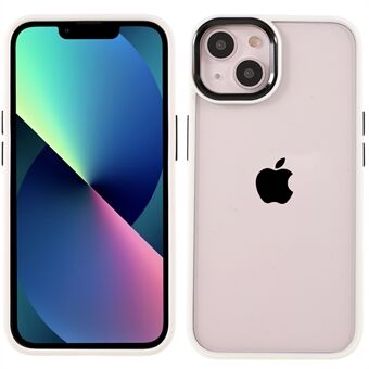 Metalen cameralensframe Antikras Acryl + TPU-hoes Telefoonhoes voor iPhone 13 6.1 inch