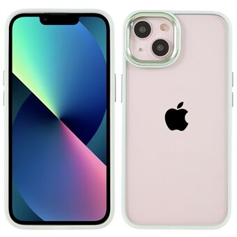 Metalen cameralensframe Antikras Acryl + TPU-hoes Telefoonhoes voor iPhone 13 6.1 inch