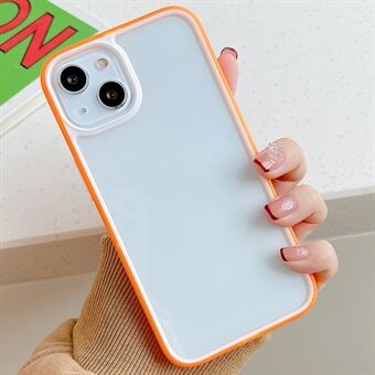 Tweekleurige Edge acryl achterpaneel + TPU bumper transparant telefoonhoesje Shell voor iPhone 13 6.1 inch