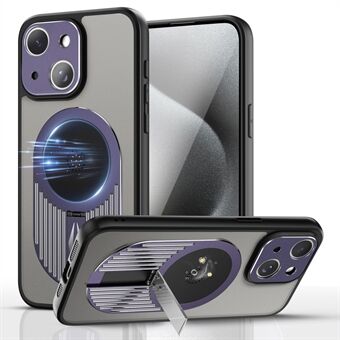 Voor iPhone 13 Graphene Warmteafvoer Hoesje Siliconen+PC Uitschuifbare Telefoonhoesje met Standaard