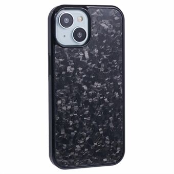 Voor iPhone 13 Magnetische Hoes Gesmede Textuur Aramidevezel+TPU Anti-Slip Telefoonhoesje