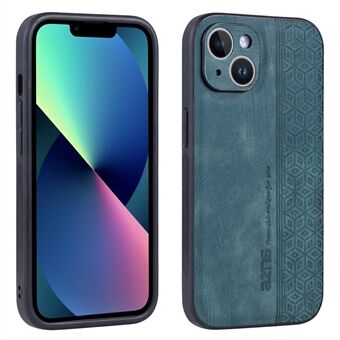 AZNS Voor iPhone 13 6.1 inch Stofdichte Mobiele Telefoon Case Bedrukt Patroon PU Leer + TPU Telefoon Cover