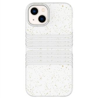 Voor iPhone 13 6.1 inch Drop-proof Mobiele Telefoon Case Tarwe Stro + TPU Beschermende Achterkant Volledig Biologisch afbreekbaar Nul afval Telefoon Shell