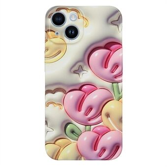 Slanke hoes voor iPhone 13 6,1 inch schokbestendige hoes 3D-patroon afdrukken telefoonhoes