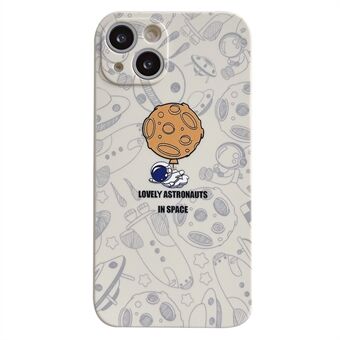 Voor iPhone 13 6,1 inch Mooie Astronaut-telefoonhoes Precieze uitsparing Zachte TPU- Scratch