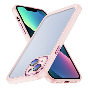 Voor iPhone 13 Valbestendig telefoonhoesje van acryl + TPU doorzichtige hoes met cameralensbeschermer